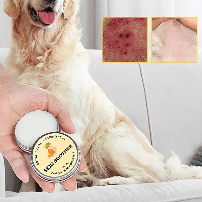 Dog Skin Soother Healing Balm 30g Dog Rash Cream Natural Cream Butter Anti Itch Cream For Dogs Dog Ointment For Skin Irritation