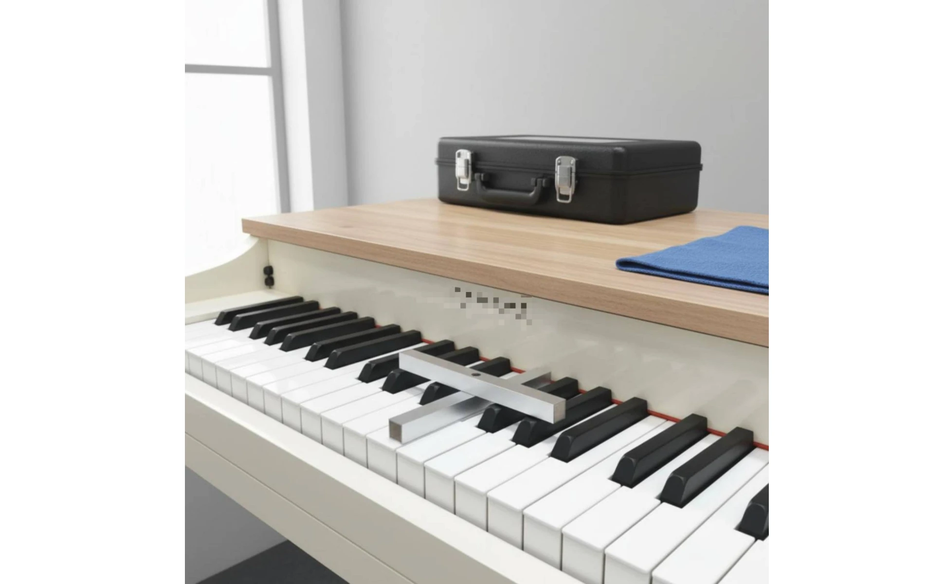 Black Key Height Gauge Precision Measuring Piano Black Key Measure Tool Piano Leveling Tool Wear-Resistant Music Instrument Care
