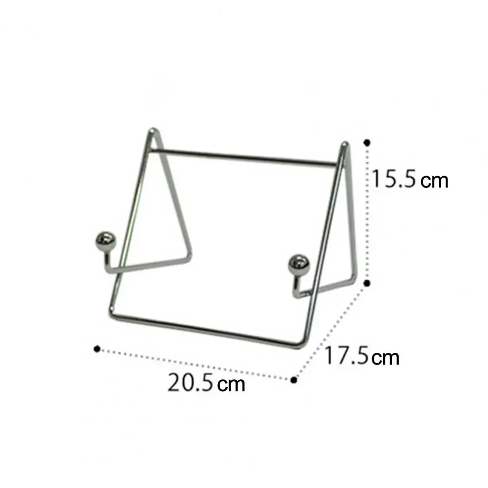 Soporte de exhibición de revistas de arte de hierro Triangular, soporte estable antideslizante, marco de fotos, soporte de Pedestal para libros de fotos, decoración del hogar