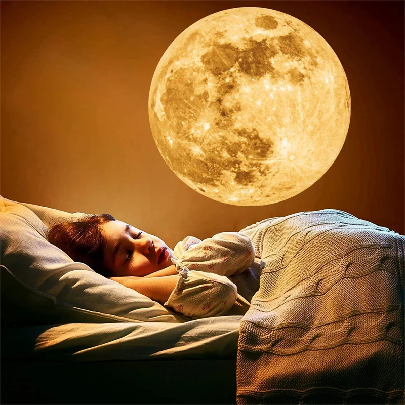 Earth Moon Projection Lamp Rechargeable Star Projector Planet Projector Background Atmosphere Led Night Light Kids Bedroom Decor