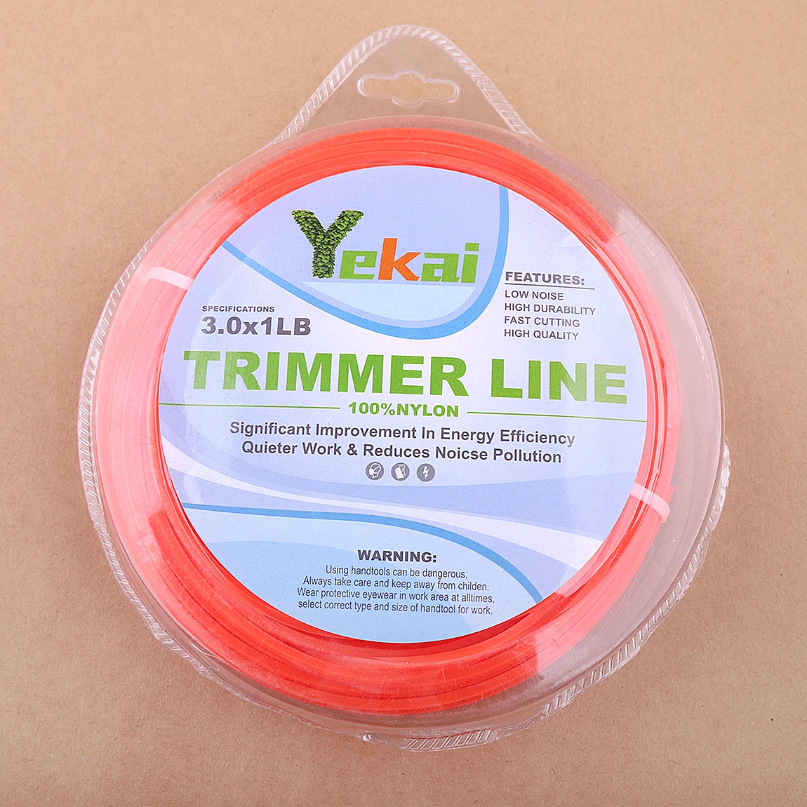 3mm 1LB Grass Trimmer Line Strimmer Brushcutter Trimmer Nylon Rope Cord Line Long Square Roll Grass Rope Line