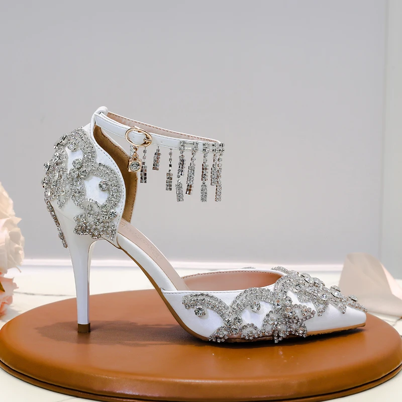 

Туфли-лодочки женские с острым носком, на шпильке, с пряжкой