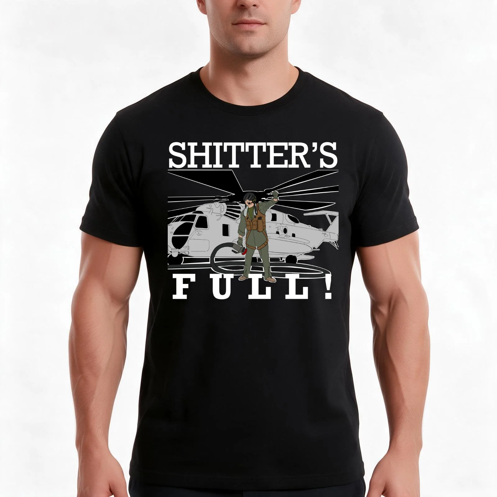 Shitter’s Done Fueling T-Shirt, Summer Casual Cotton Tee, Oversized Streetwear Tops, Vintage Graphic Print, Unisex Men Women