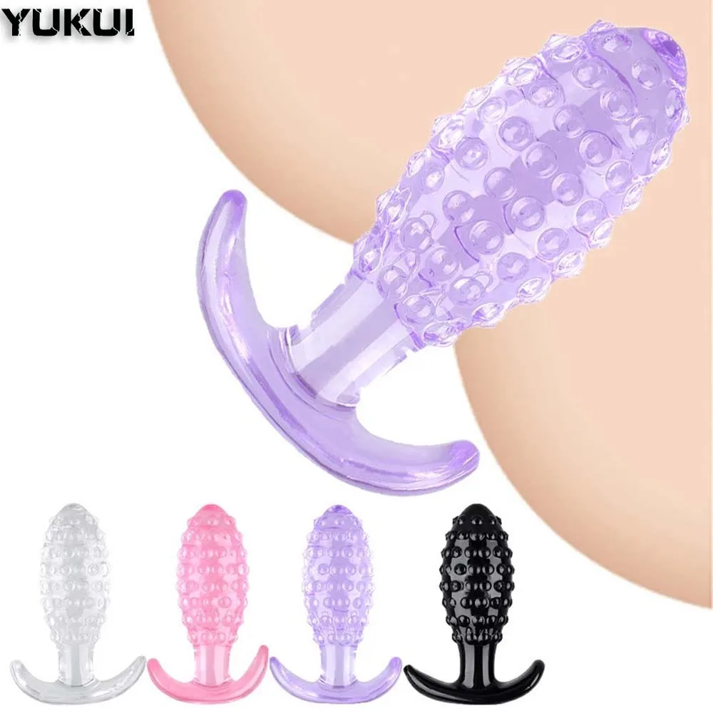Tapón Anal de silicona con forma de piña para mujer, Juguetes sexuales espinosos, consolador Granular, estimulación del punto G, masturbador femenino
