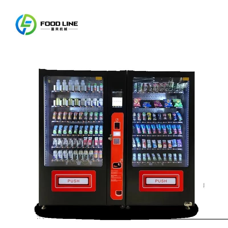 

Customized size Vending machine 2025 hot-selling large-capacity snack and beverage combination vending machine