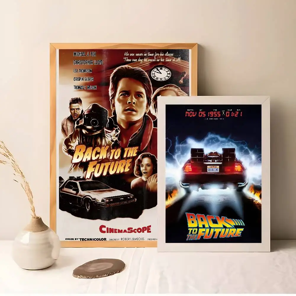 ملصق كلاسيكي لفيلم الخيال العلمي العودة إلى المستقبل HD جدار فني لزج مقاوم للماء لغرفة المعيشة المنزلية وغرفة النوم والديكور الجمالي #2