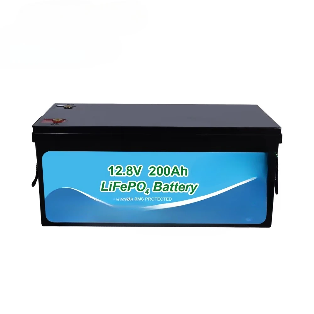 12V 100ah/200ah solar battery lithium ion 12.8V/25.6V 100Ah lithium iron phosphate lead acid pack high efficiency and long life