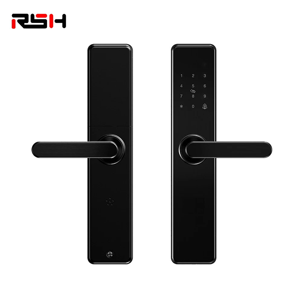 High Quality Fingerprint Lock Smart Card Digital Code Electronic Door Lock Home Security Mortise Key Lock