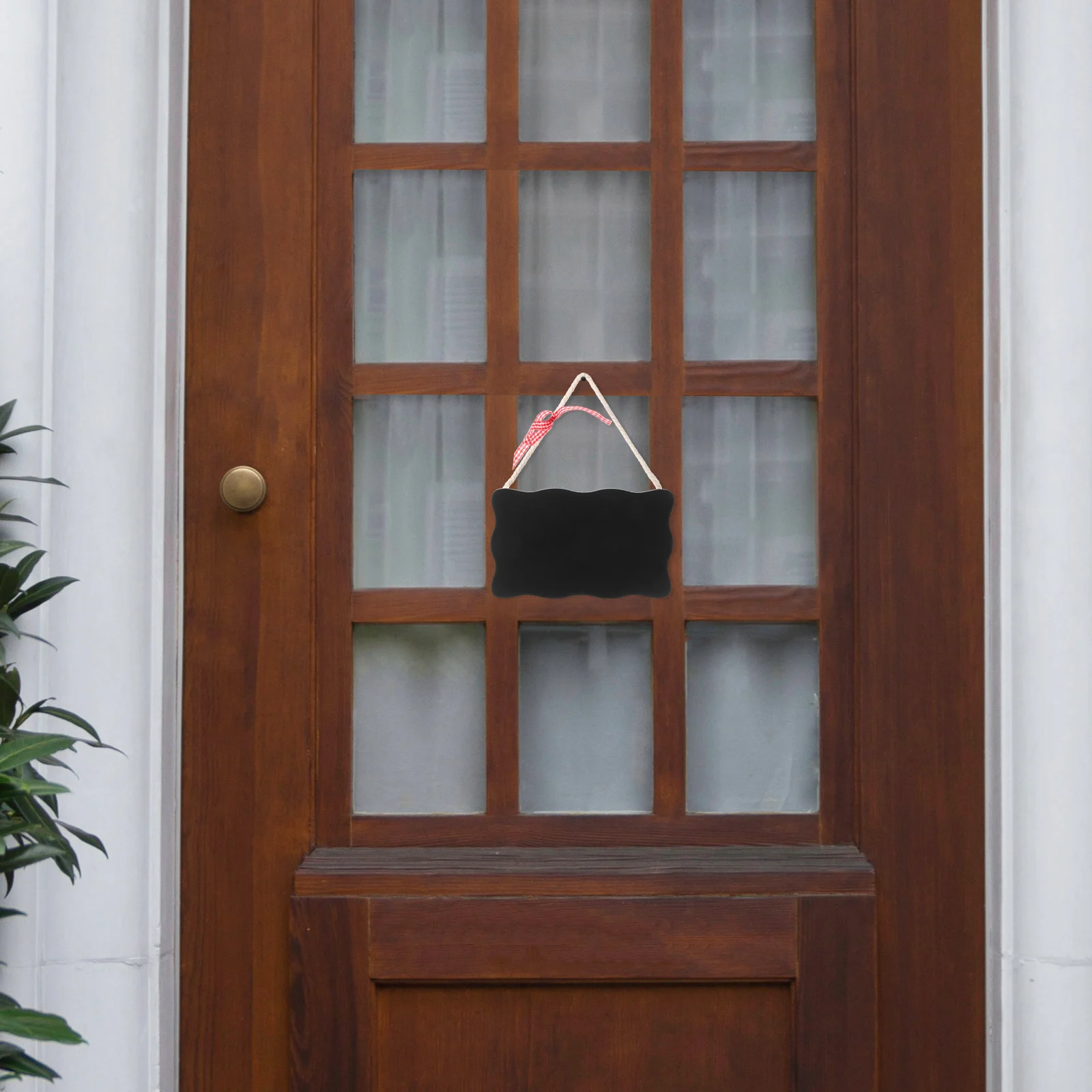 

Mini Wooden Sign Blackboard Home Office Welcome Door Card Lightweight Sturdy String Plate Simple Practical Chalkboard