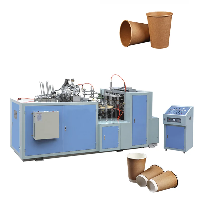 High Speed Paper Cup Making Machine Various Colors Hot Cold Coffee Tea Paper Cup Products Processing Line Equipment for Sale