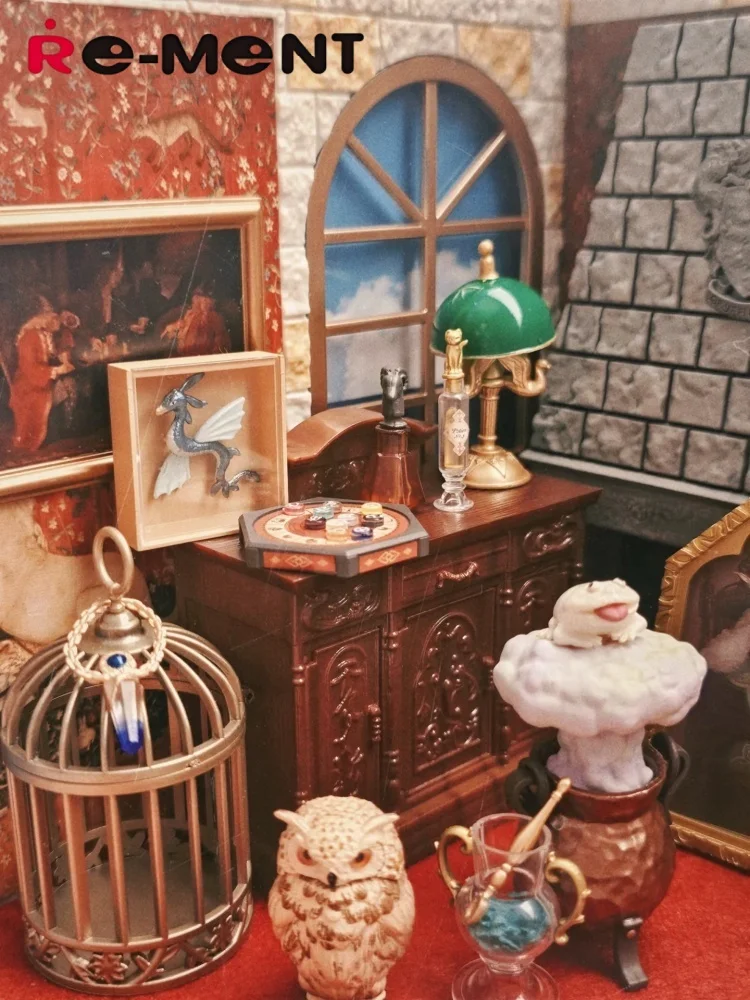 オリジナル リーメント 魔法学校シリーズ ブラインドボックス ミニチュアシーン 魔法の道具 部屋飾り カスタムギフト