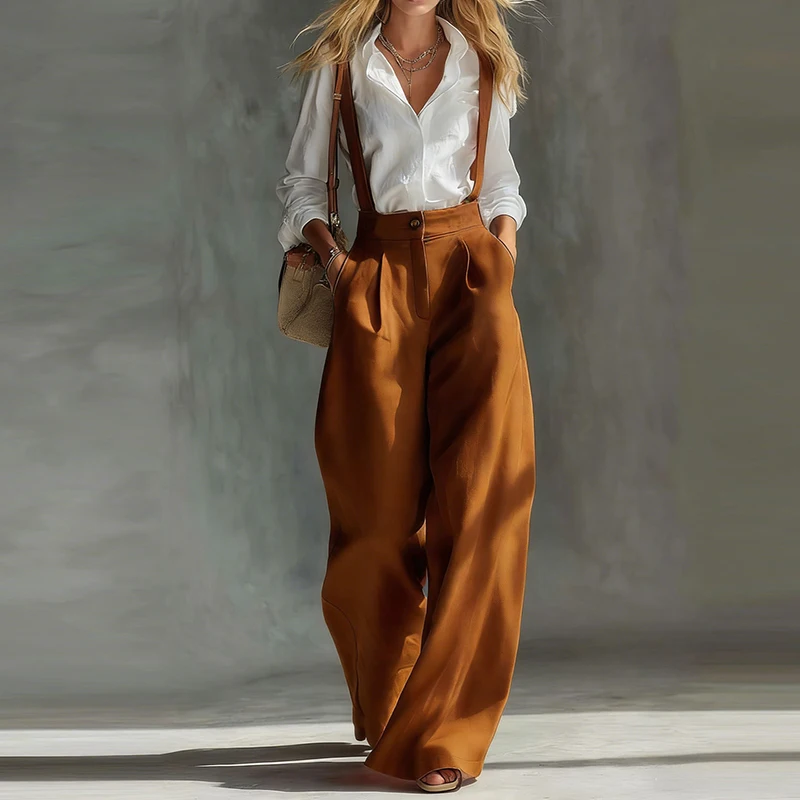 

Elegant Sleeveless Hollow Out Commute Rompers Ladies High Waist Pocket Playsuits Spring Summer Women New Solid Halter Jumpsuits