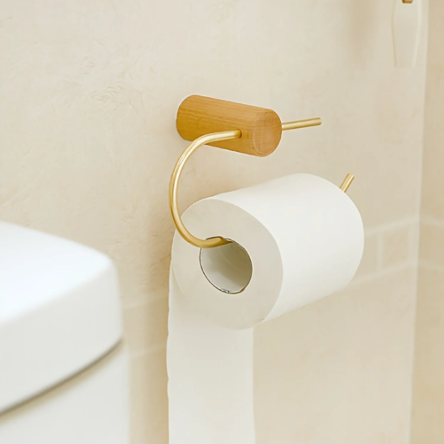 

1pc Toilet Roll Paper Holder, Decorative Toilet Paper Rack, Bathroom Washroom Paper Towel Holder, & Organization, Bathroom Acc