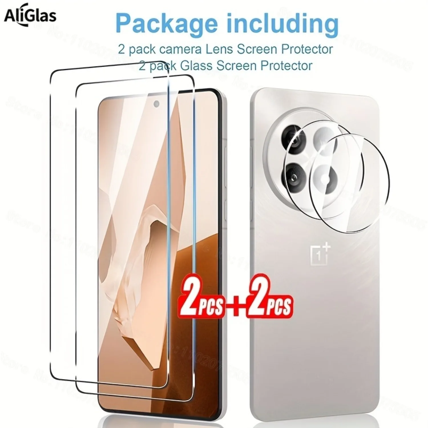 

2+2 Pack Screen and Camera Lens Protector for OnePlus 15 13 13R 13T 13s 9H Hardness Anti-Shatter Film Scratch Impact Resistant