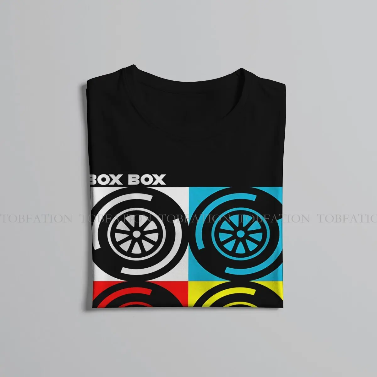 Box Box  F1 Round Collar TShirt Formula 1 F1 Pure Cotton Classic T Shirt Men Clothes Individuality Fluffy Big Sale