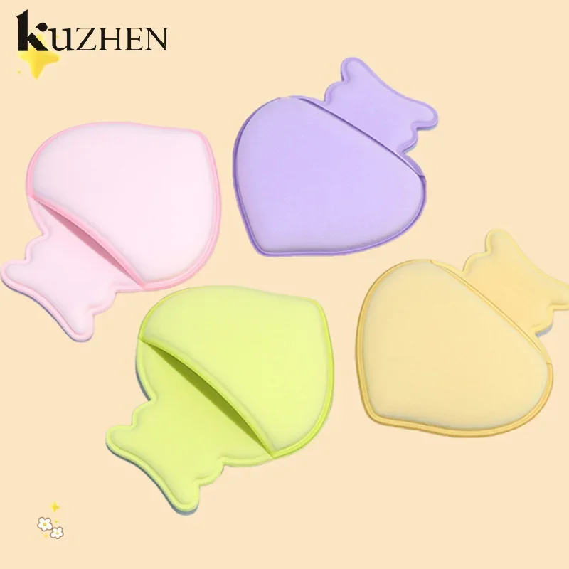 1 個ミニフィンガーパフファンデーション小さなエアクッションパウダースポンジフェイスコンシーラー BB クリーム化粧品アプリケーターメイクアップツール