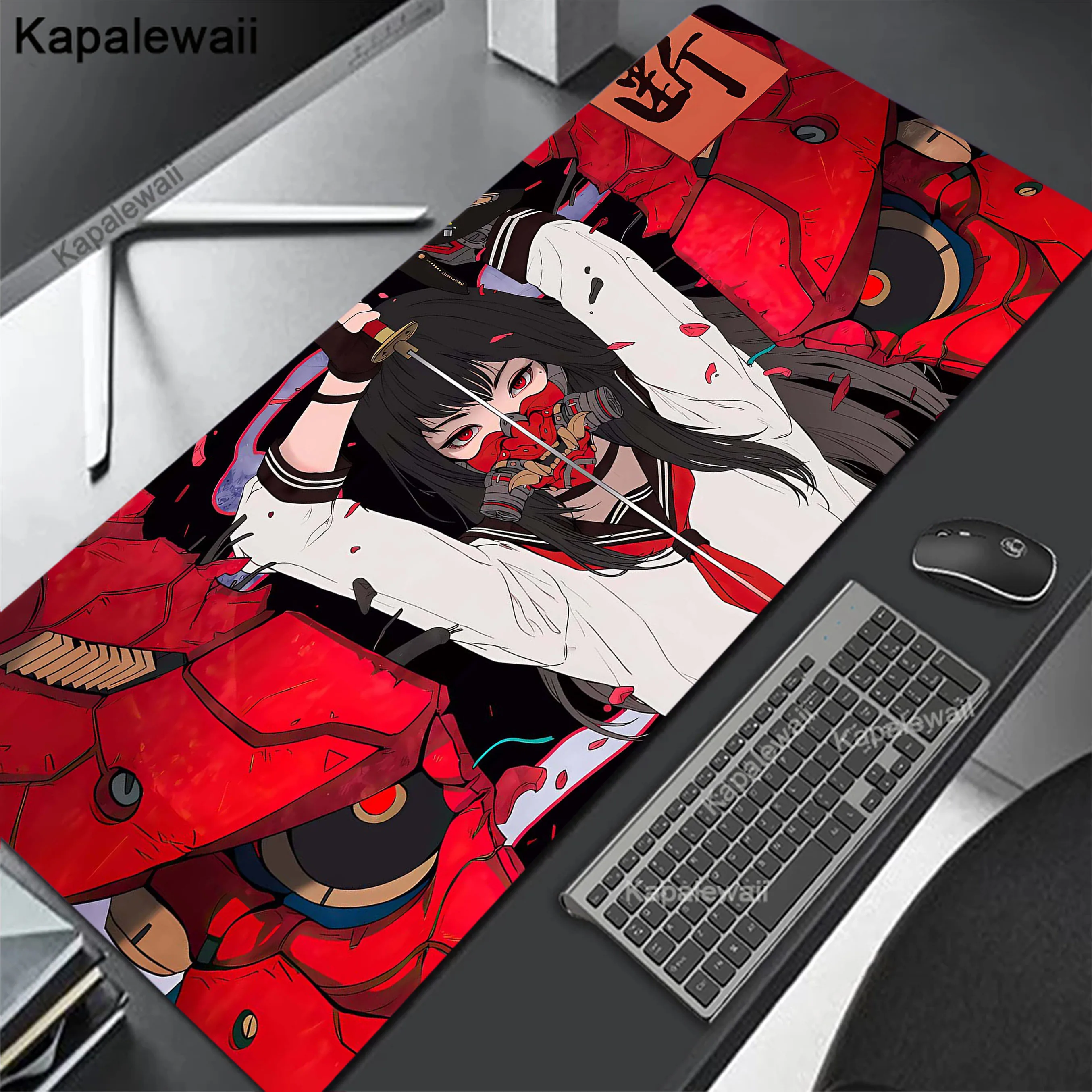 

Japanese Anime Girl Individuality Mouse Pad Gaming Setup Accessories Mousepad XXL Desk Mat Locking Edge Mouse Pads Keyboard Mat