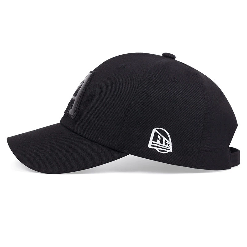 Unisex napis metka ze skóry haft Snapback czapki baseballowe wiosna i jesień na zewnątrz regulowany czapki na co dzień kapelusz przeciwsłoneczny