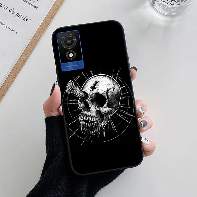 For TCL 501 Case Fashion Soft Silicone Back Cases for TCL 501 T433D Phone Cover TCL501 etui Fundas