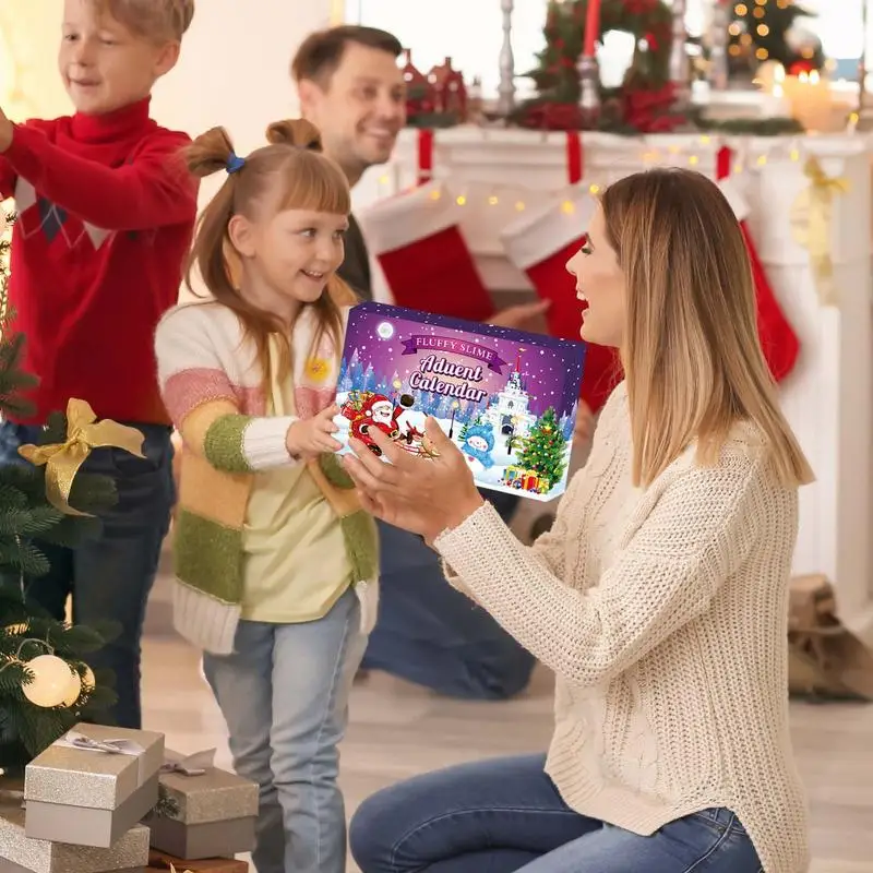 Christmas Advent Calendars Countdown Calendar Crystal Clay 24 Days Clay Making Kit Surprise Toys Soft Clay Decor Countdown To