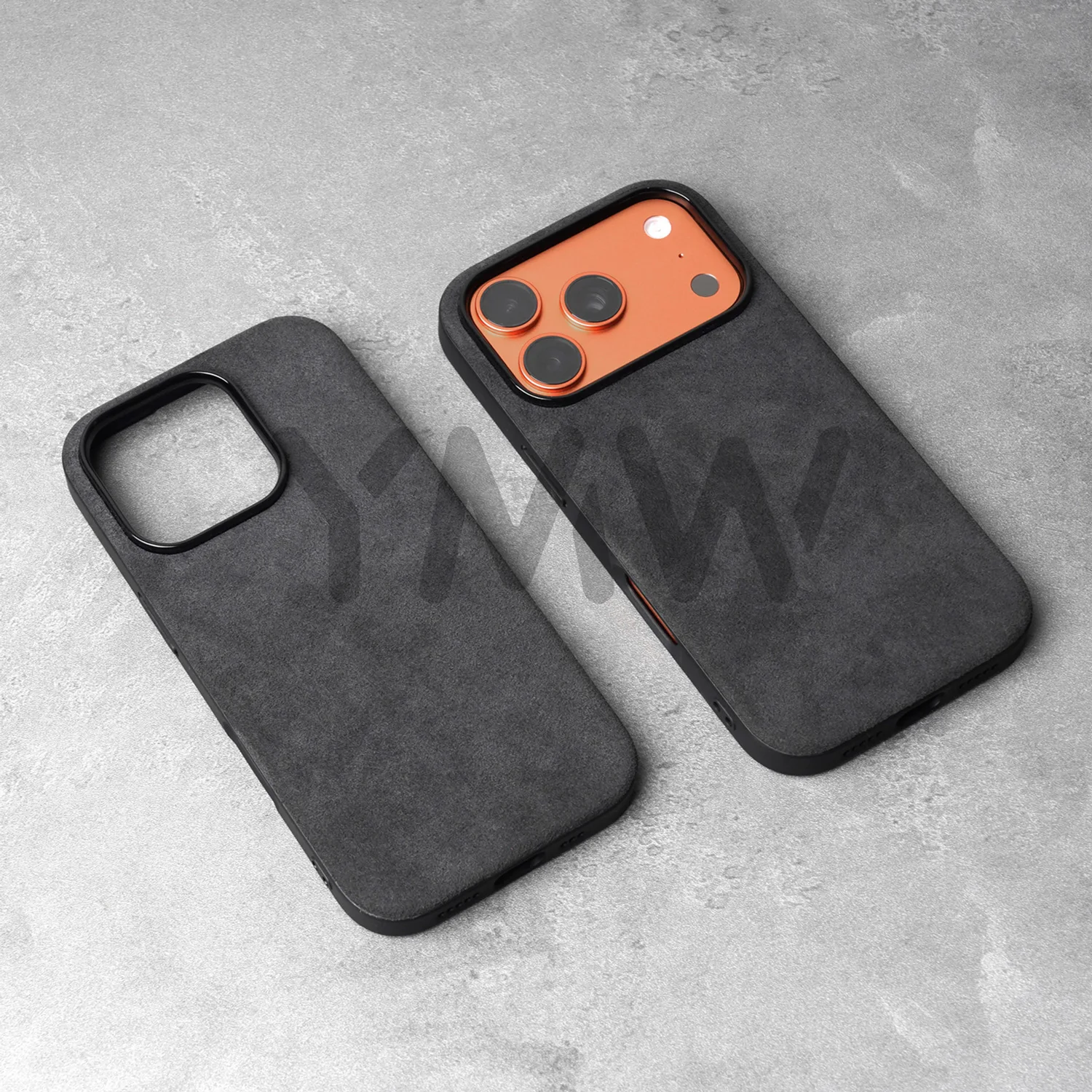 for ALCANTARA Case for iPhone 18 17 16 15 Pro Max Supercar Same Suede Leather Compatible with MagSafe Business Luxury Cover