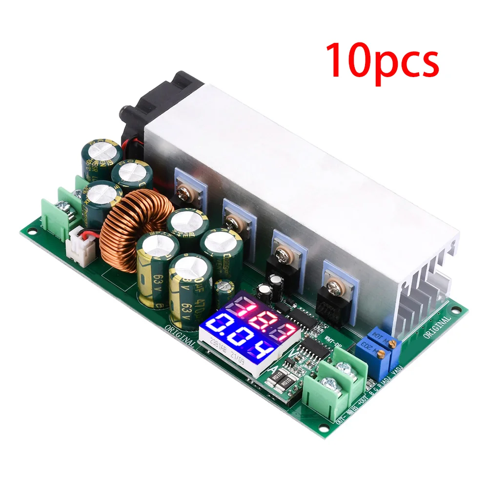 10pcs Step-down Board Module Constant Voltage Regulator Current Transformer Buck Converter Power Supply Module DC 12-80V 20A