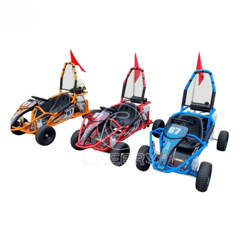 Hot sale racing karting cars 4 wheel 125cc petrol off road go kart buggy for kids and adults