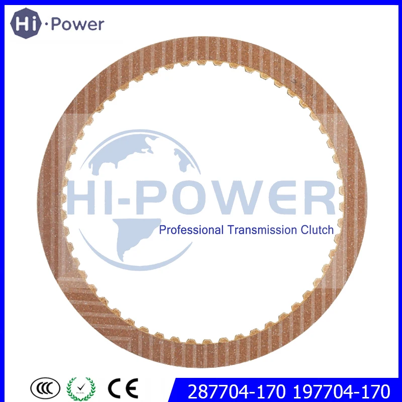 

Фрикционная пластина трансмиссии задняя 3-я 5-я C3 AW TF-80SC AW 287704-170 197704-170 05-up 166 мм 54T 1,7 мм, 2 шт.