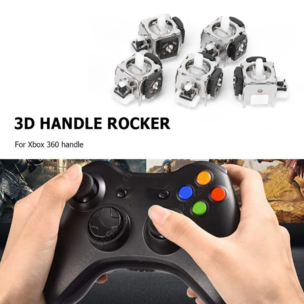 5/10pcs 3D Analog Joystick for Xbox 360 Sensor Module Thumb Stick Replacement Parts for PS5/PS4/PS2 Gamepad Controller Accessory