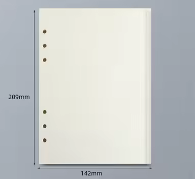 45 Sheets A5 A6 A7 Loose Leaf Notebook Refill Spiral Binder Inner Page Line Blank craft  Grid Inside Paper Stationery - Image 23