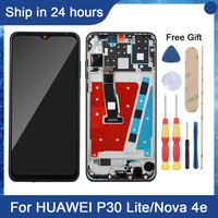 AiNiCole 6.15'' For Huawei P30 Lite LCD Display Touch Screen Digitizer Assembly New Edition 48MP 24MP Nova 4E Screen Replacement