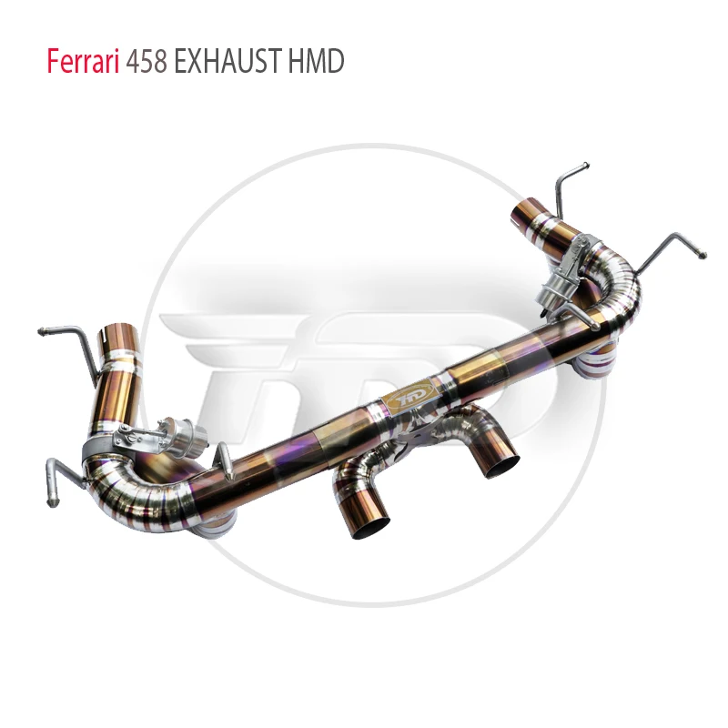 

HMD Titanium Exhaust System Performance Catback for Ferrari 458 Muffler With Valve