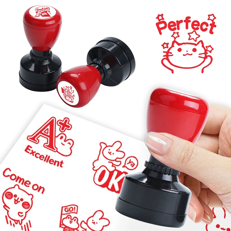 1 قطعة ختم مكافأة صغيرة لطيف المحمولة الثناء الرموز ختم للمعلم الوالدين تشجيع ختم سكرابوكينغ مذكرات الزينة ZYF