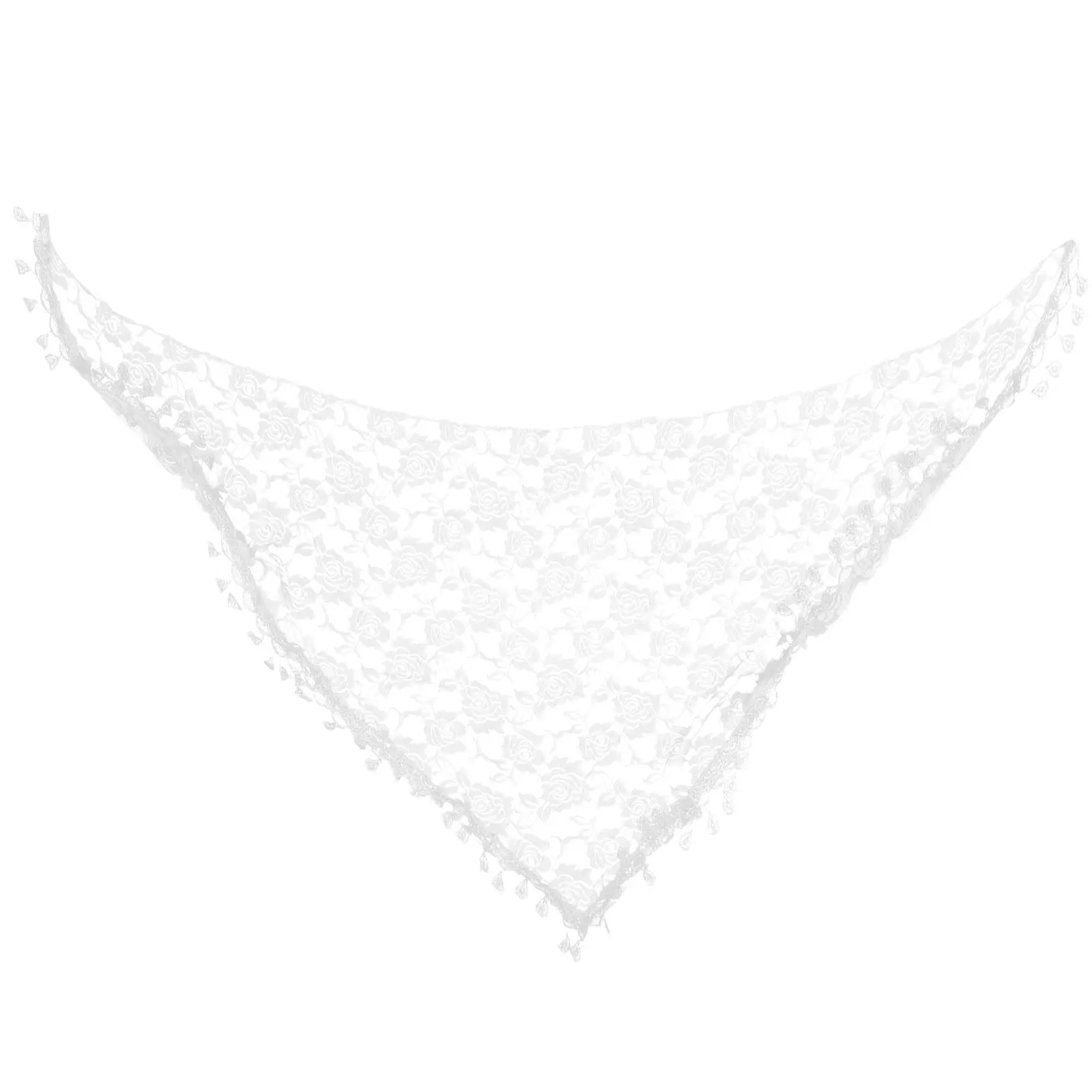 

Triangle Lace Veil Scarf Lightweight Breathable Comfortable for Daily Wear Stage Performance Cosplay Masquerade Photo Shoot