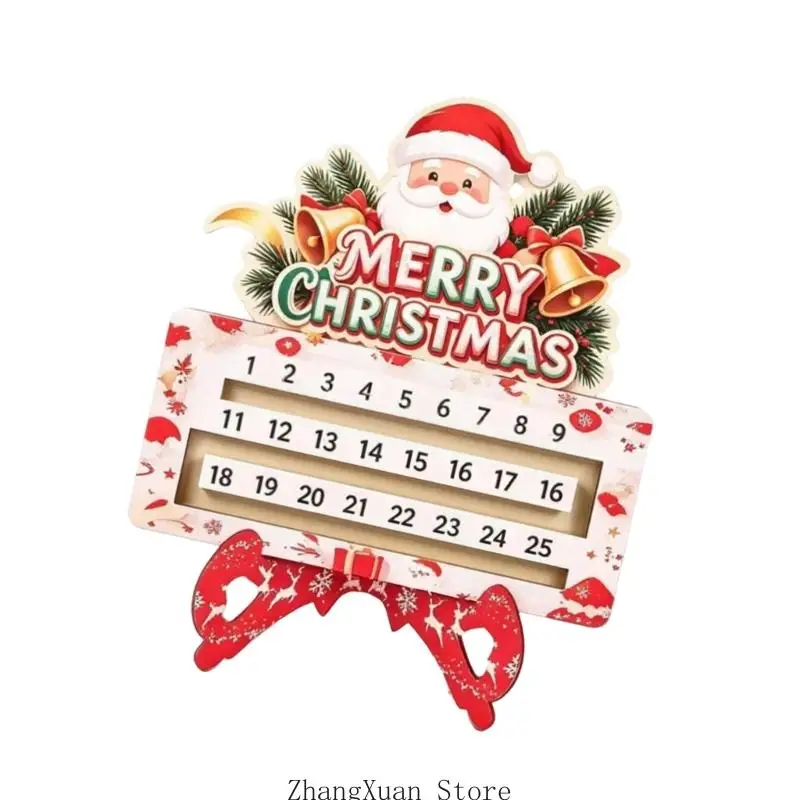 Feiertags-Adventskalender, Holz-Adventskalender für Tischdekoration, 3 x – Detail 4