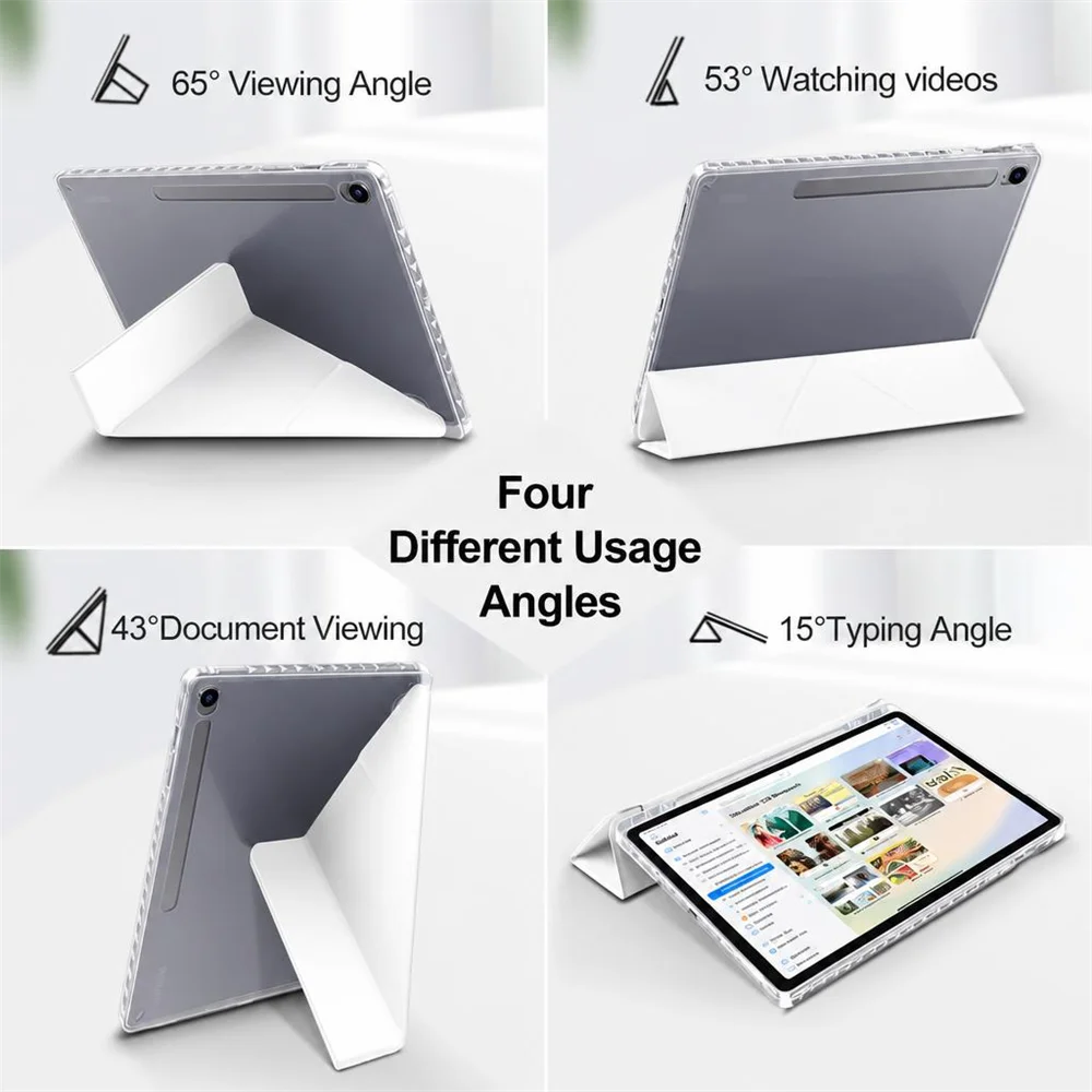 Y-faltbare Tablet-Hülle für Samsung Tab S12+ S10 S9 S8 S7 FE Plus 12,4 S11 S10 Lite 10,9 Zoll A11 A9 8,7 Plus 11 Zoll Schutzhülle – Detail 4
