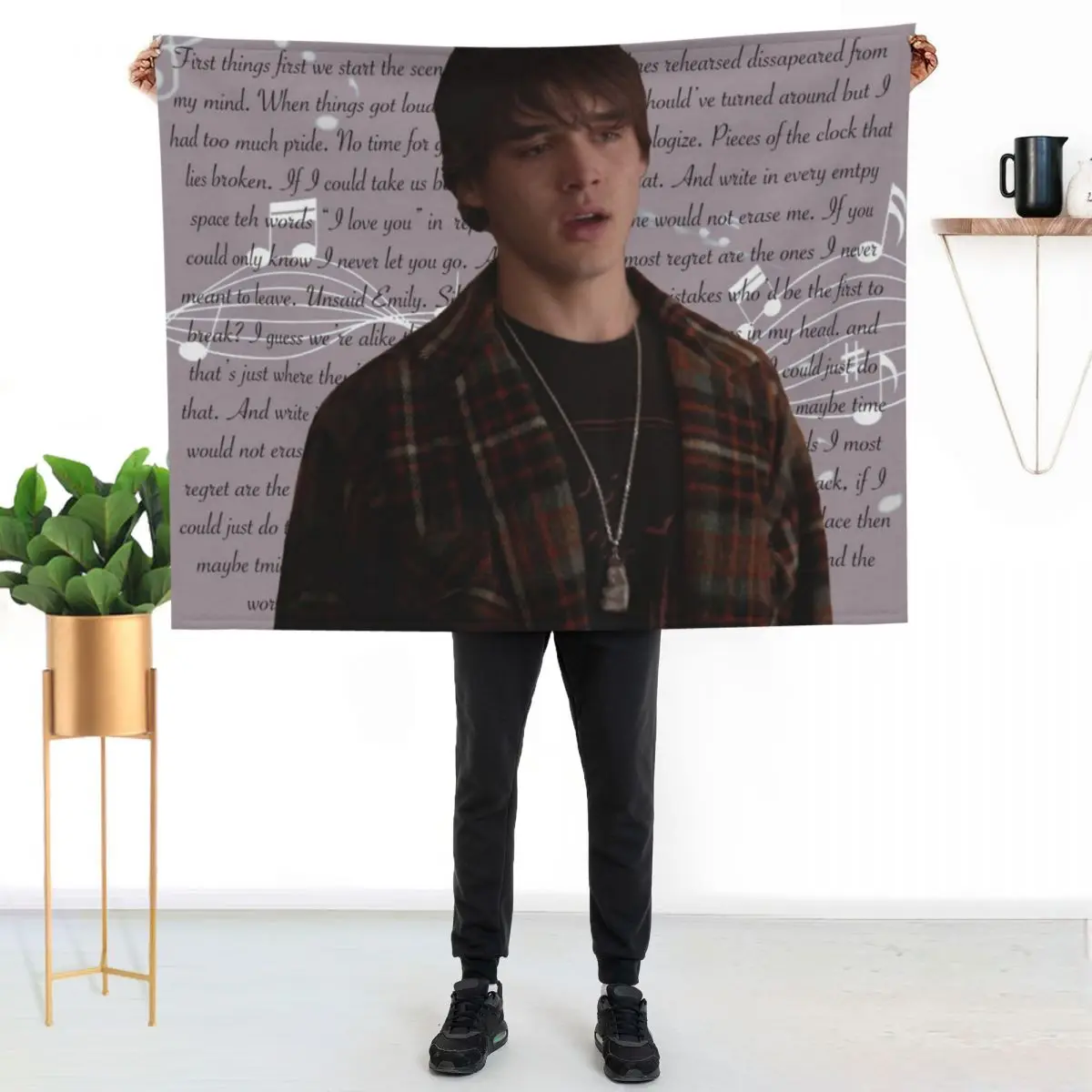 Unsaid Emily Lyrics Throw Blanket Blankets For Baby For Sofa Thin Luxury Designer Thins Baby Plaid on the sofa Blankets