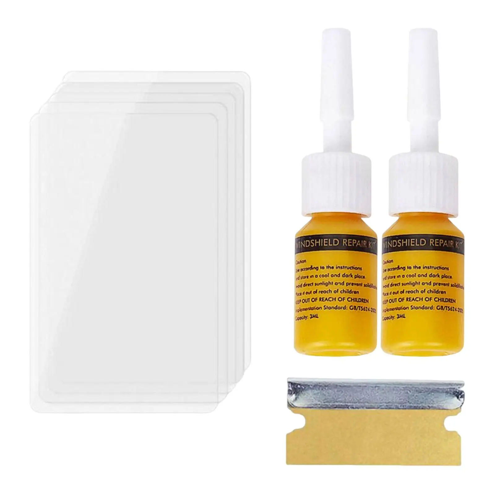 Car Windshield Crack Repair Kit Vehicle Windscreen Tool Window Glass Liquid Repair Set Automotive Nano Fluid Glass Filler