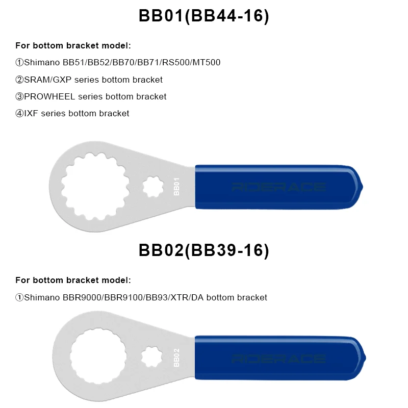 Bicycle Bottom Bracket Wrench Removal Tool Bike BB Installation Remover 39/41/44/46/49mm For Shimano BBR9000 SRAM IXF DUB BSA30