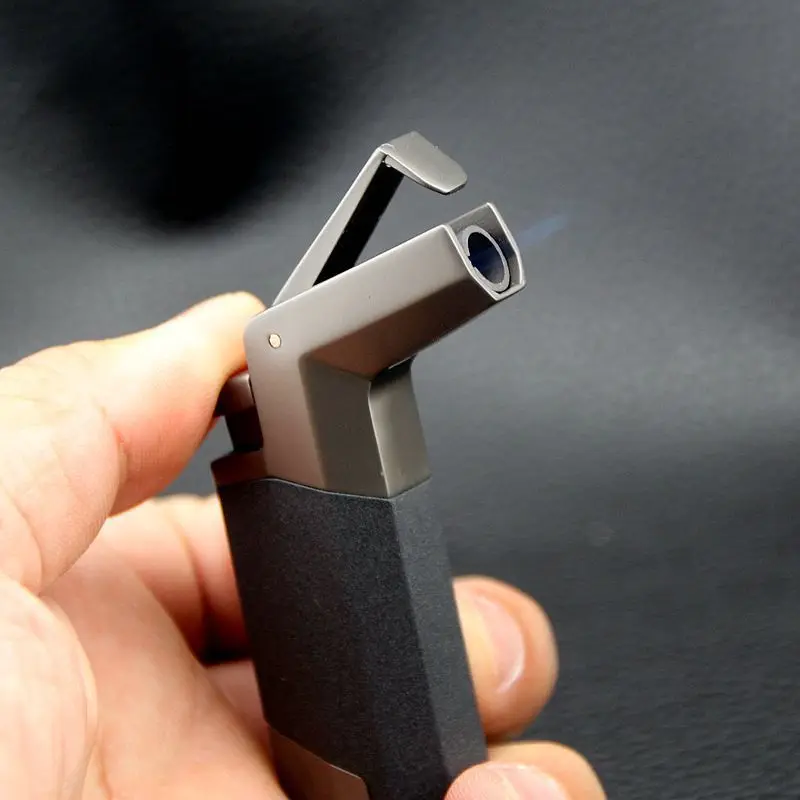 

Honest Outdoor BBQ Adventure Windproof Turbo Jet 1300C Keychain Gas Lighter Turbo Torch Cigar Lighter Men's Smoking Gadget