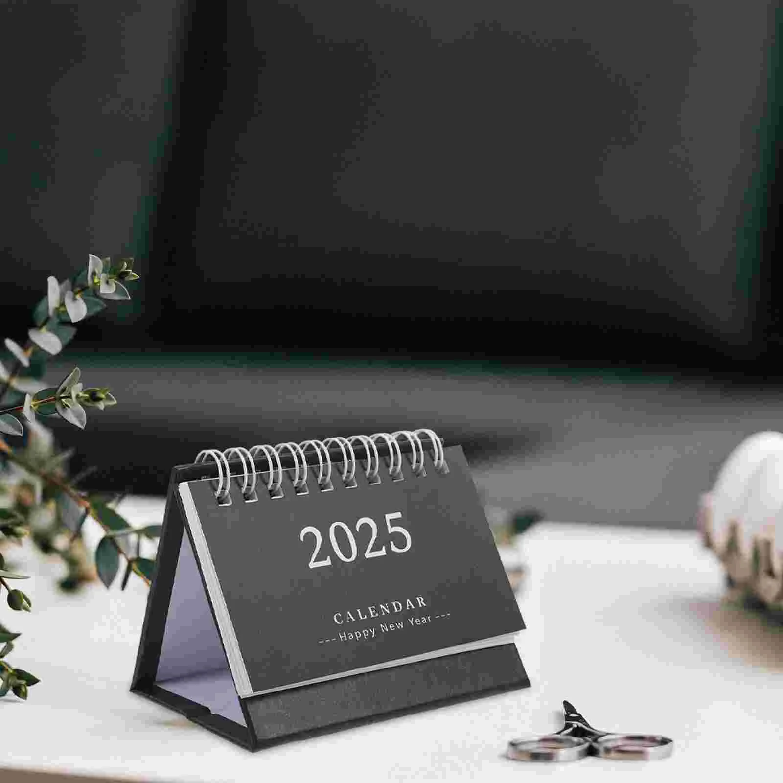 2024 Pocket Calendar 2025 Desk Whiteboard Office Standing Small Fresh Green Paper