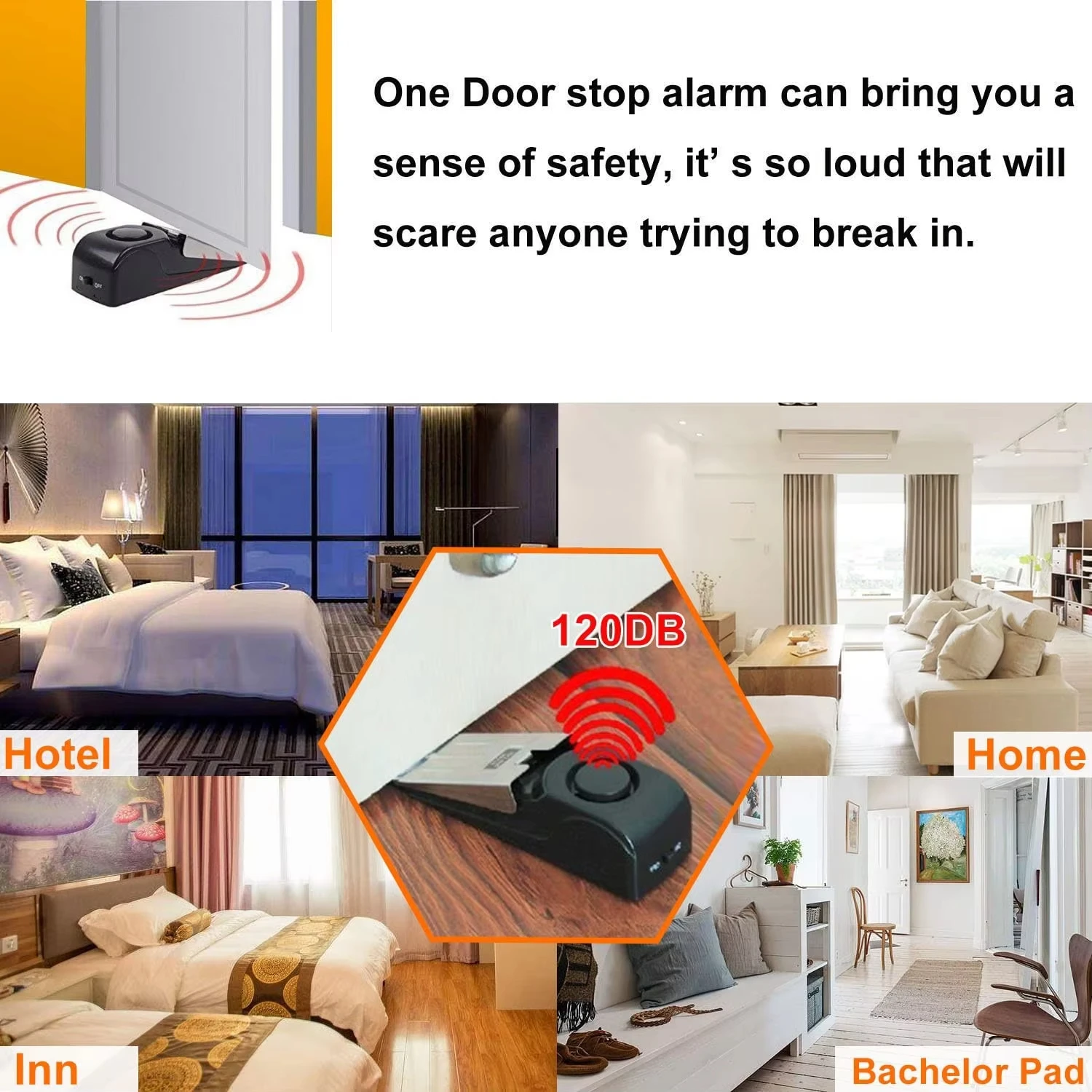 مانع باب لاسلكي من الفولاذ الم - مراجعة Door Stop Alarm وسعره