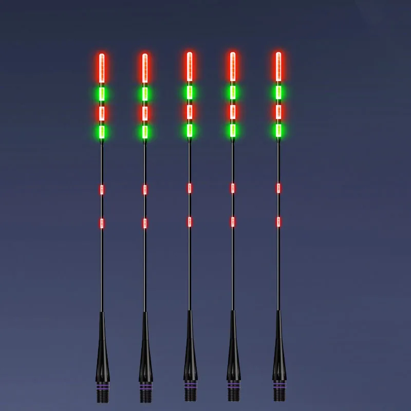 5 قطعة/الوحدة DIY الألياف البصرية سطوع عالية LED مضيئة الكهربائية بوبر الصيد تعويم الملحقات معالجة #3