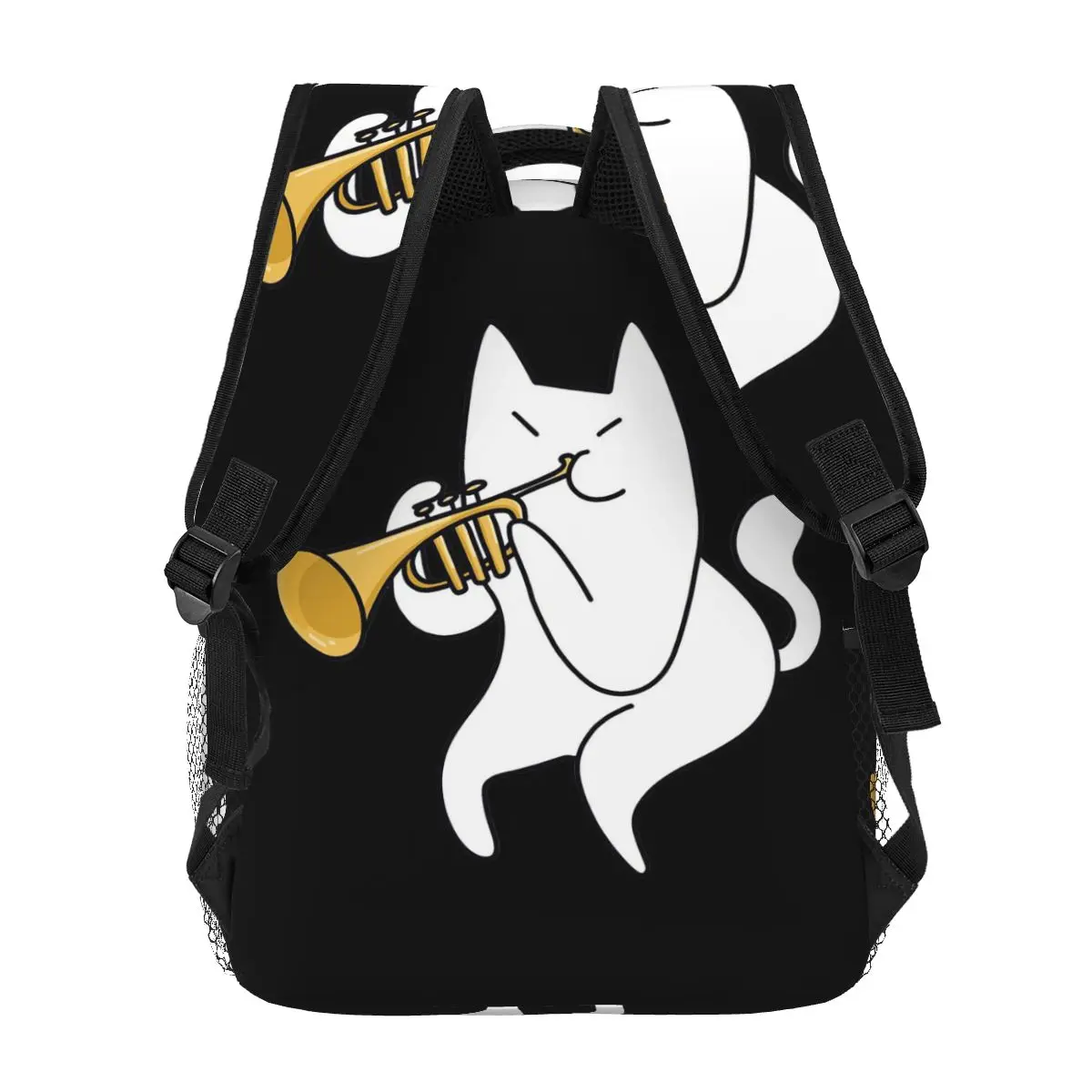 حقيبة ظهر البوق القط رائجة البيع Daypack سعة كبيرة للأطفال حقيبة الكتب المدرسية حقائب الكتف للرجال والنساء #4