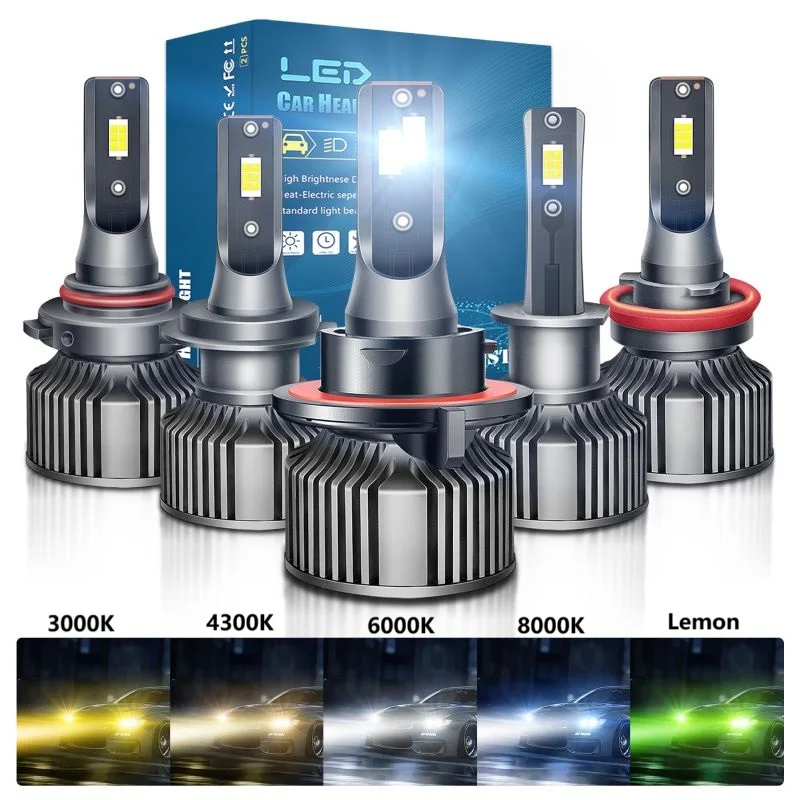 LED Car Headlight Bulbs 880 881 5202 9005 9006 HB3 HB4 H3 H4 H7 H11 9012 PSX26 Fog Light 3000K 4300K 6000K 8000K 12V 50W 2PCS