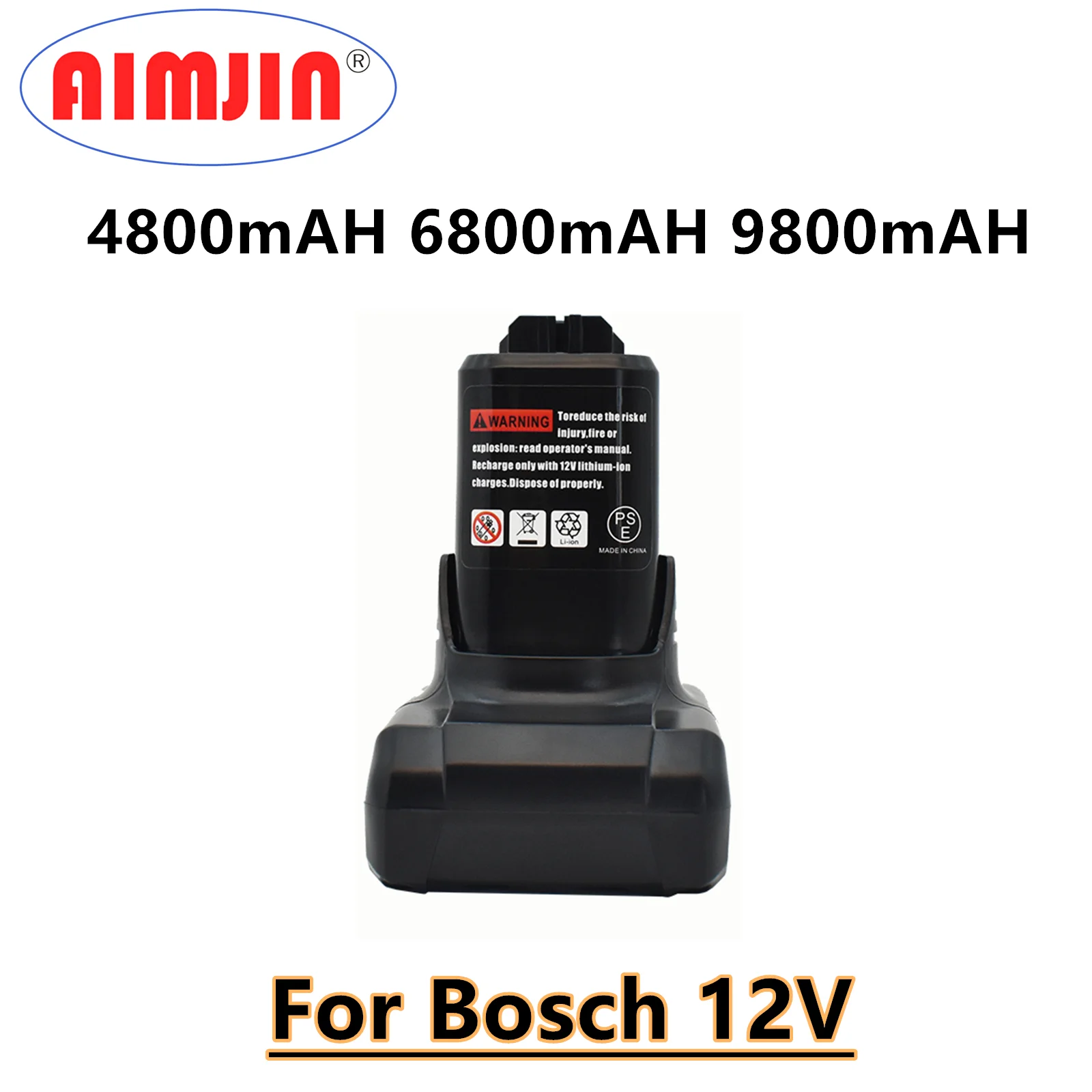 

4.8/6.8/9.8AH Lithium Ion Battery Bat420 Bosch 12V Bat411 Bat411a Bat412 Bat412a Bat413 Bat413a Bat414 Battery Replacement of El