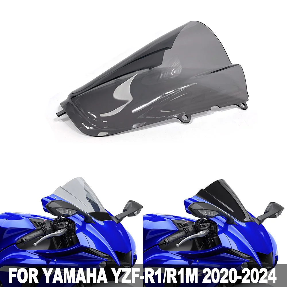 

For Yamaha YZF-R1 YZF-R1M R1 R1M 2020-2024 Motorcycle Racing Front Windscreen Windshield Fairing Spoiler Wind Deflectors Screen