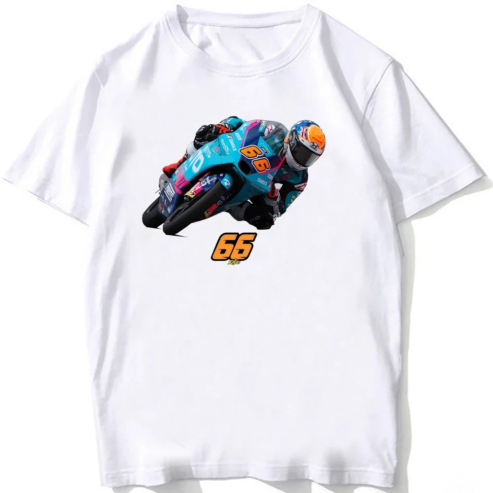 Joel Kelso #66 GP Race T-Shirt New Men Short Sleeve Adventure Sport TShirt Hip Hop Boy Casual White Tops Motorcycle Rider Tees