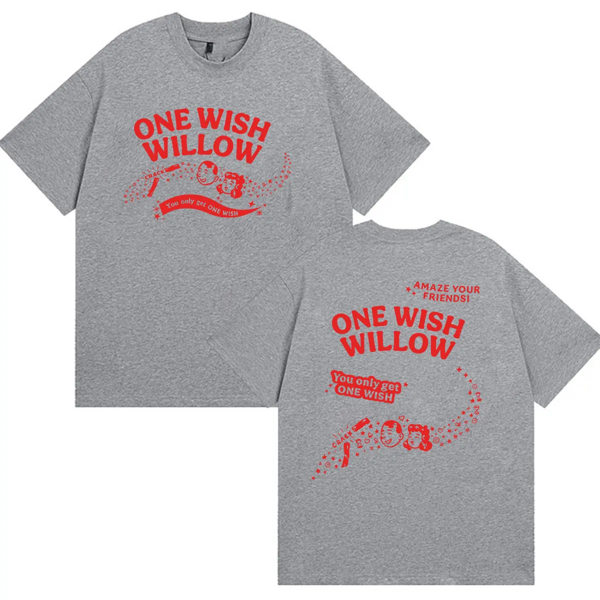 2026 Movie Obsession One Wish Willow Print T-Shirts für Herren und Damen – Modische Oversized T-Shirts aus hochwertiger Baumwolle für den Sommer – Detail 6