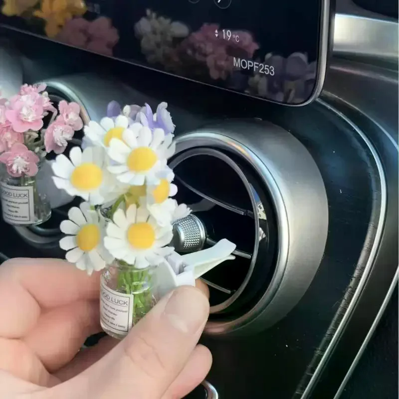 Florist Supply Vases - Flor de Jazmín Artificial para Coche,